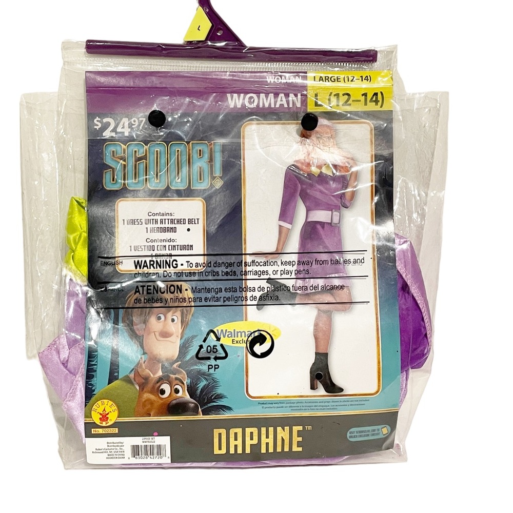 Rubies‎ Scoop Daphne Womens Size Medium 8-10 Scooby Doo Halloween Dress Up